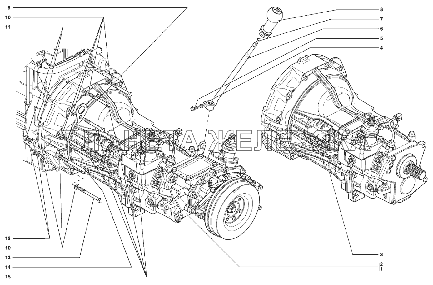 Коробка передач в сборе УАЗ-31519